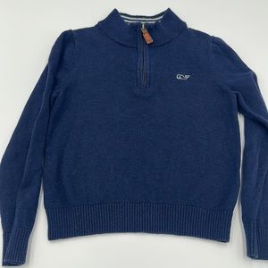 Vineyard Vines Navy Zip Up Sweater size 5